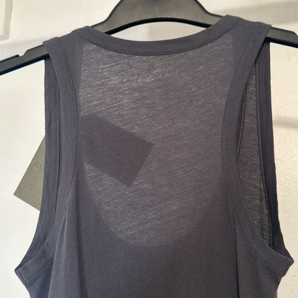 NWT ALL SAINTS Women’s Size 00 Washed Black Tank Top BRAND NEW - Picture 7 of 8